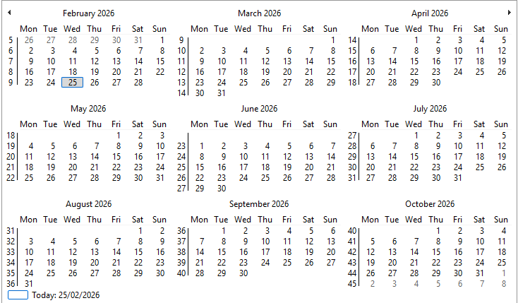 Expiry Calendar